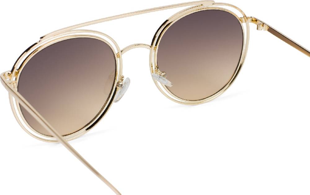Stylebreaker Oversize Sonnenbrille mit runden Gläsern und doppeltem Rahmen Riesige Ersparnisse