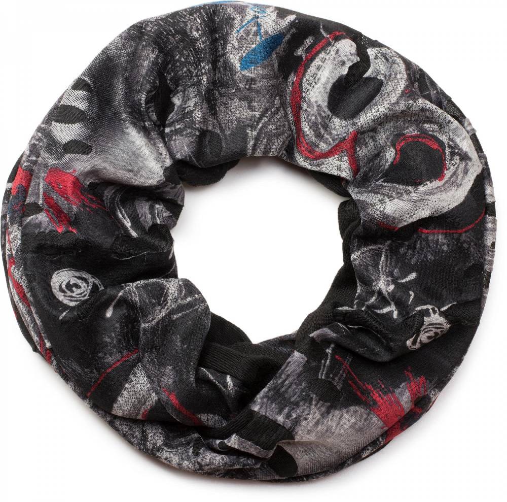 Stylebreaker Loop Schal mit Farbklecksen in Destroyed Optik Kostenlose Rückgabe
