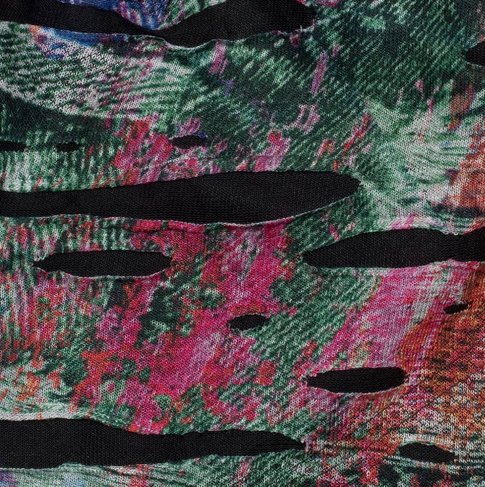 Stylebreaker Beanie mit Farbklecksen in Destroyed Optik Begrenzte Freigabe