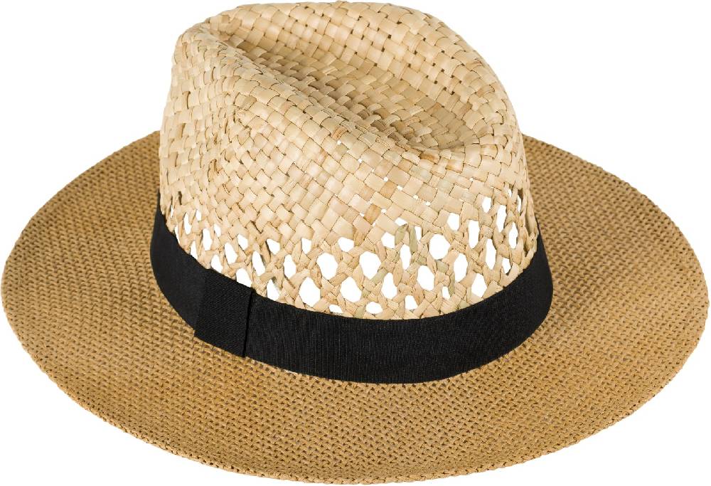 Stylebreaker Panama Strohhut mit Stoff Zierband Super Rabatt