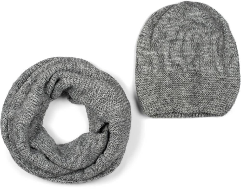 Stylebreaker Strick Loop und Mütze Set Einfarbig zollfrei