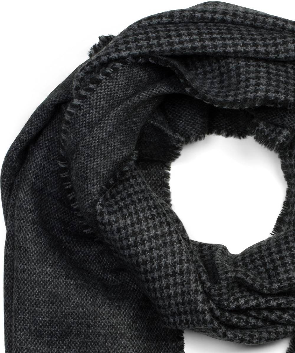 Stylebreaker Schal mit 2-farbigem Hahnentritt Muster Online