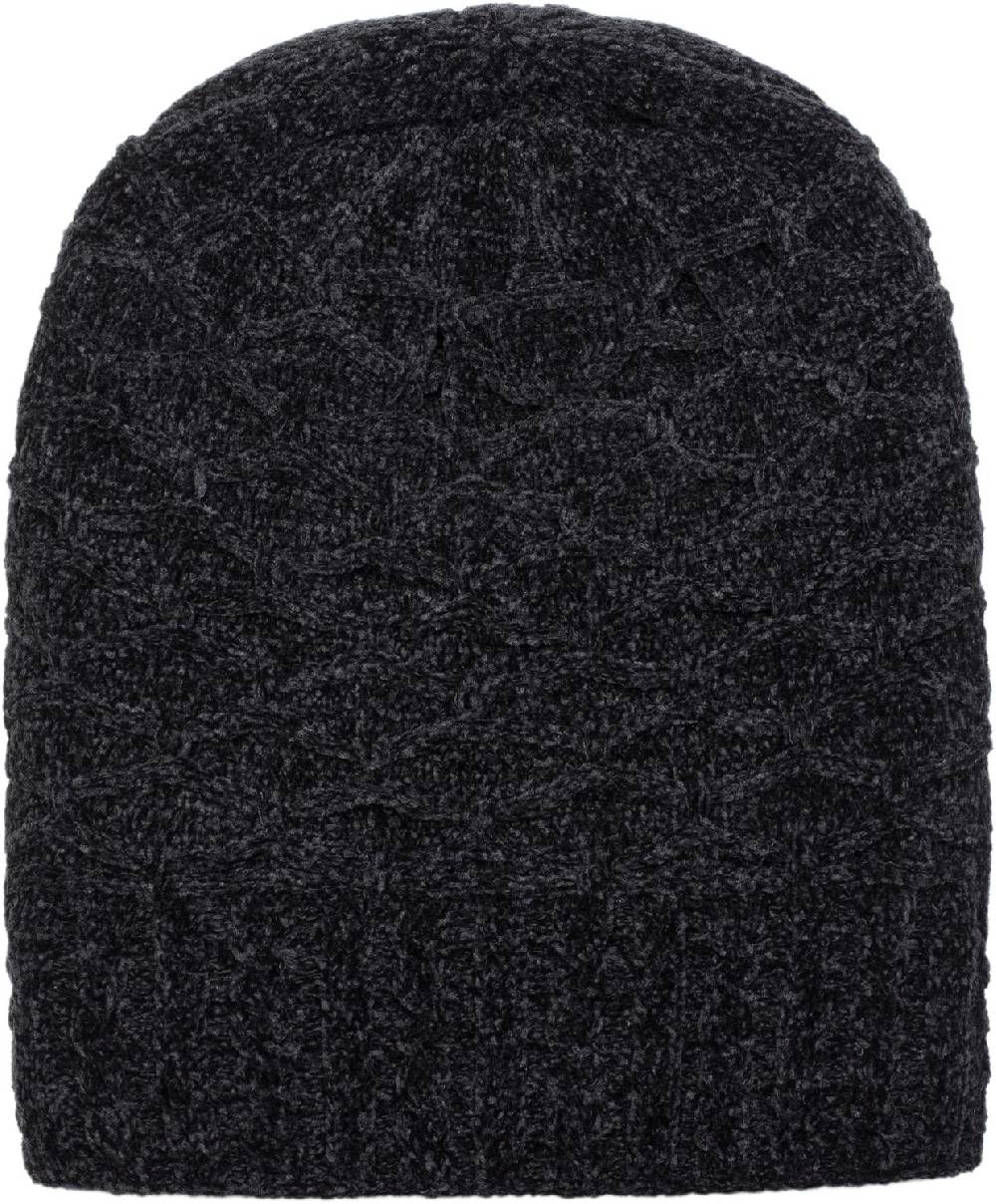 Stylebreaker Chenille Beanie Mütze mit Waben Muster Limitierter Zeitrabatt