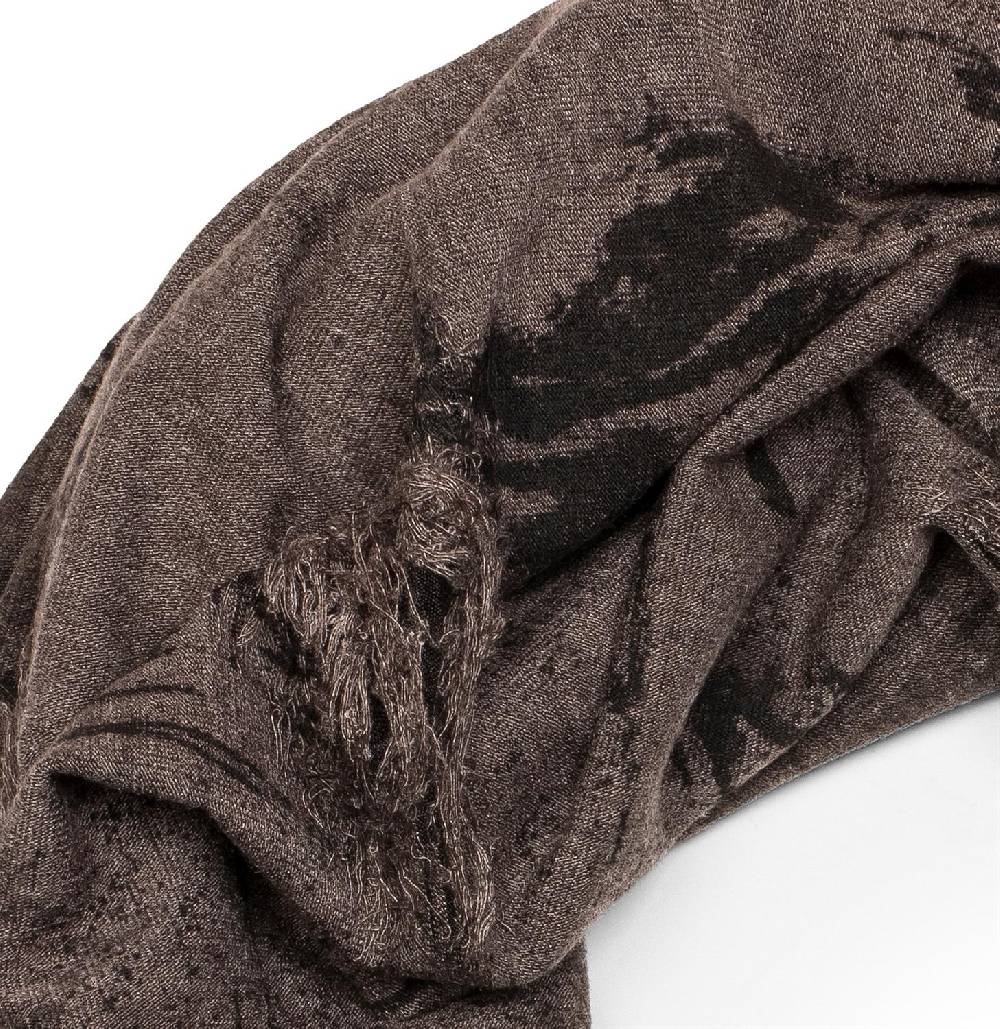 Stylebreaker Gemusterter Loop Schal im Destroyed used Look Osterangebot