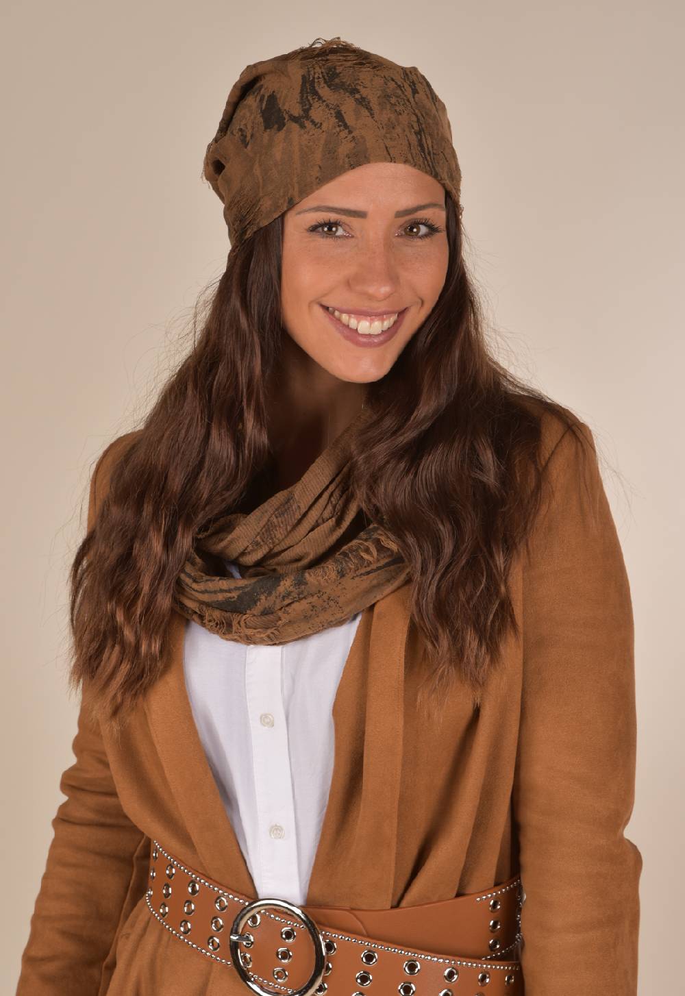 Stylebreaker Gemusterte Beanie im Destroyed used Look Vatertagsangebot