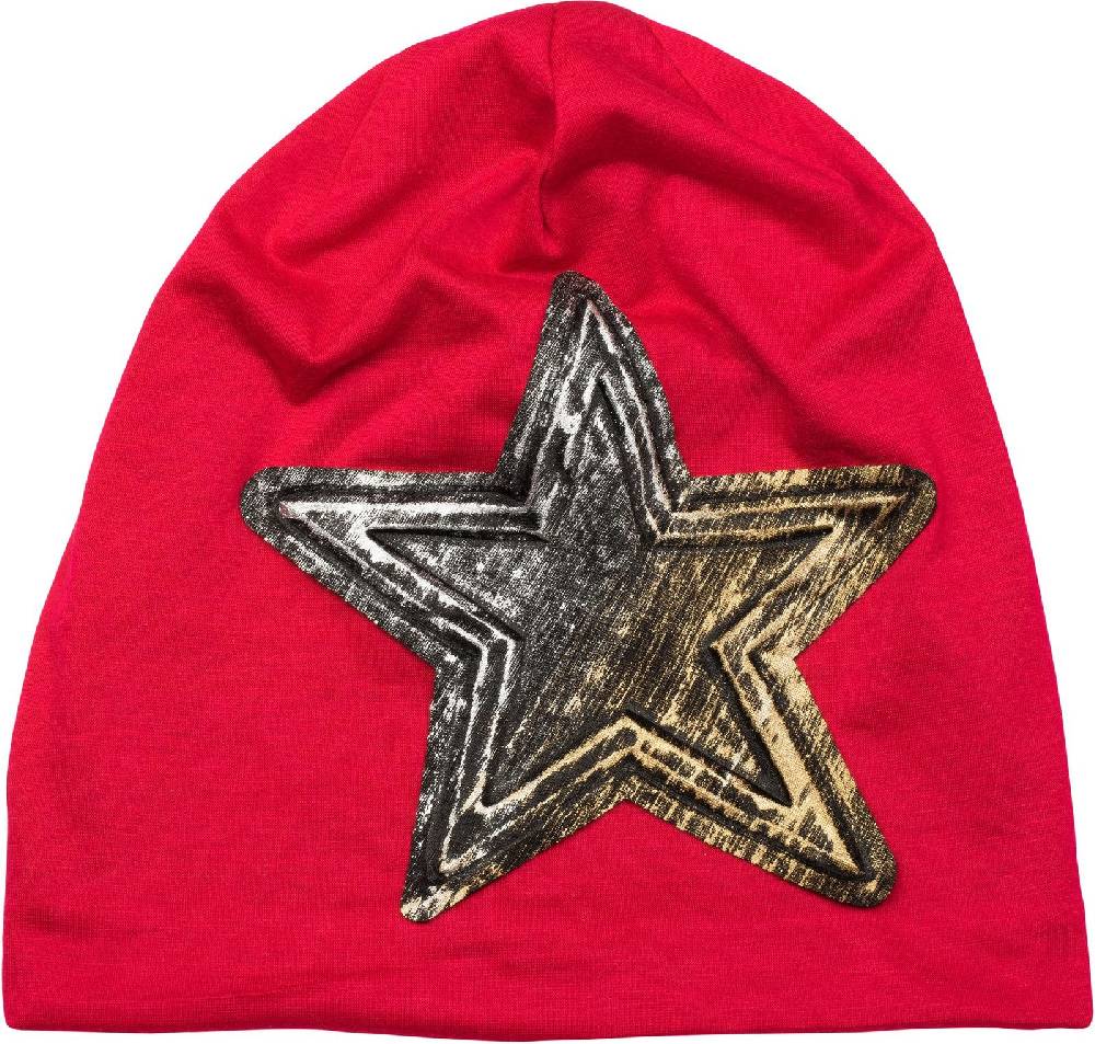 Stylebreaker Beanie mit Metallic Stern Applikation Zeitlich begrenztes Angebot