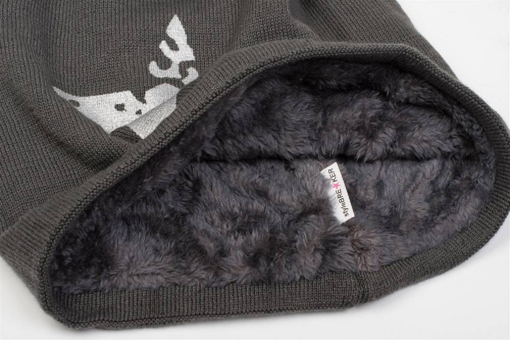 Stylebreaker Feinstrick Beanie mit Vintage Stern Letzte 3 Tage