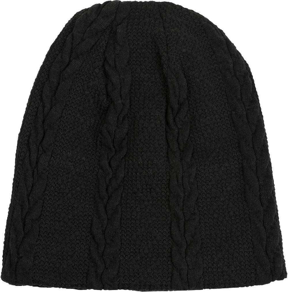 Stylebreaker Feinstrick Beanie mit Zopfmuster und Fleece Neueste Stile
