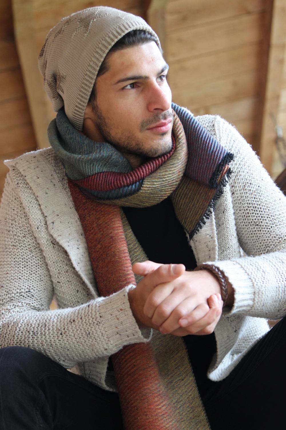 Stylebreaker Feinstrick Beanie mit Sterne Muster Nur noch ein Tag übrig