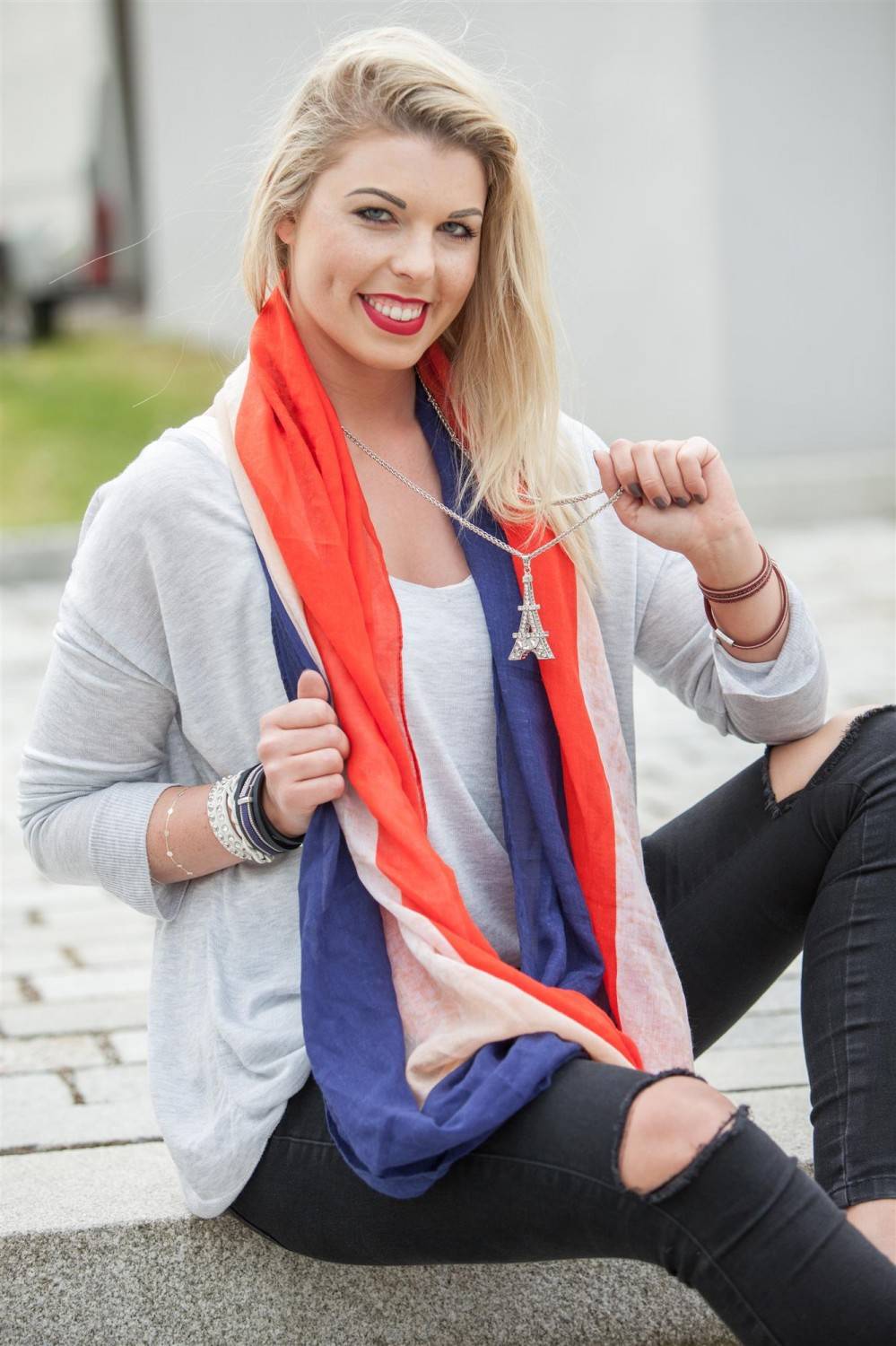Stylebreaker Loop im Frankreich Flaggen Design Outlet