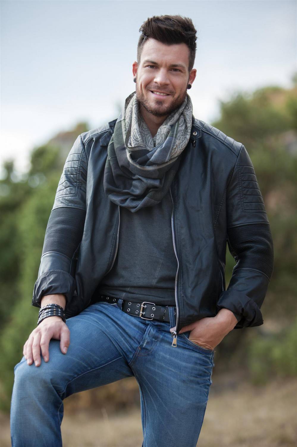 Stylebreaker Loop mit Streifen Paisley Muster Doubleface Fabrikpreis