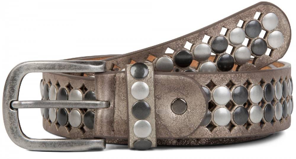 Stylebreaker Nietengürtel mit all over Perforation Begrenztes Angebot