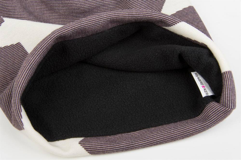 Stylebreaker Feinstrick Beanie mit Sterne, Streifen Muster Exklusivangebot