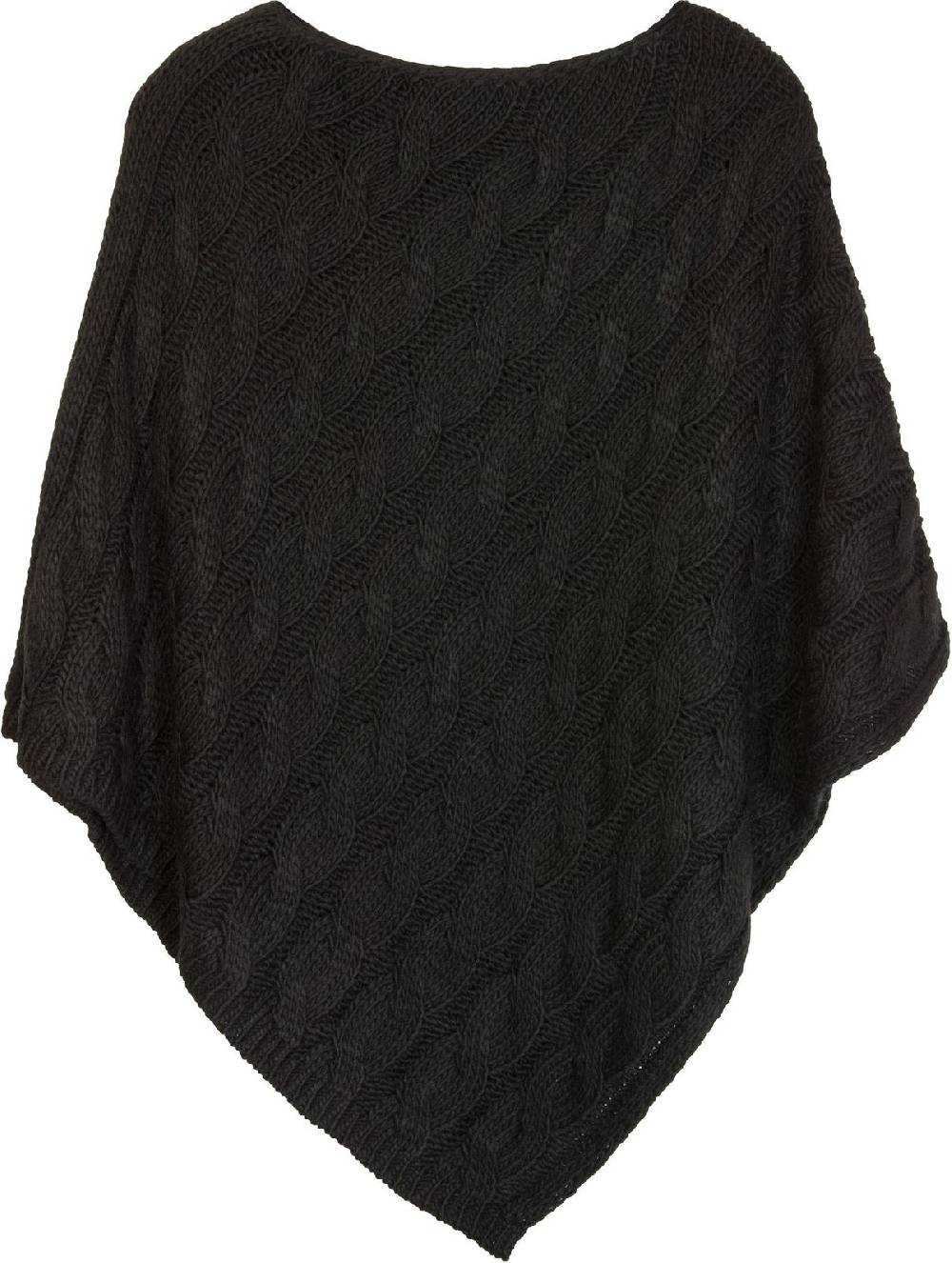 Stylebreaker Strick Poncho mit Zopfmuster Heißer Verkauf