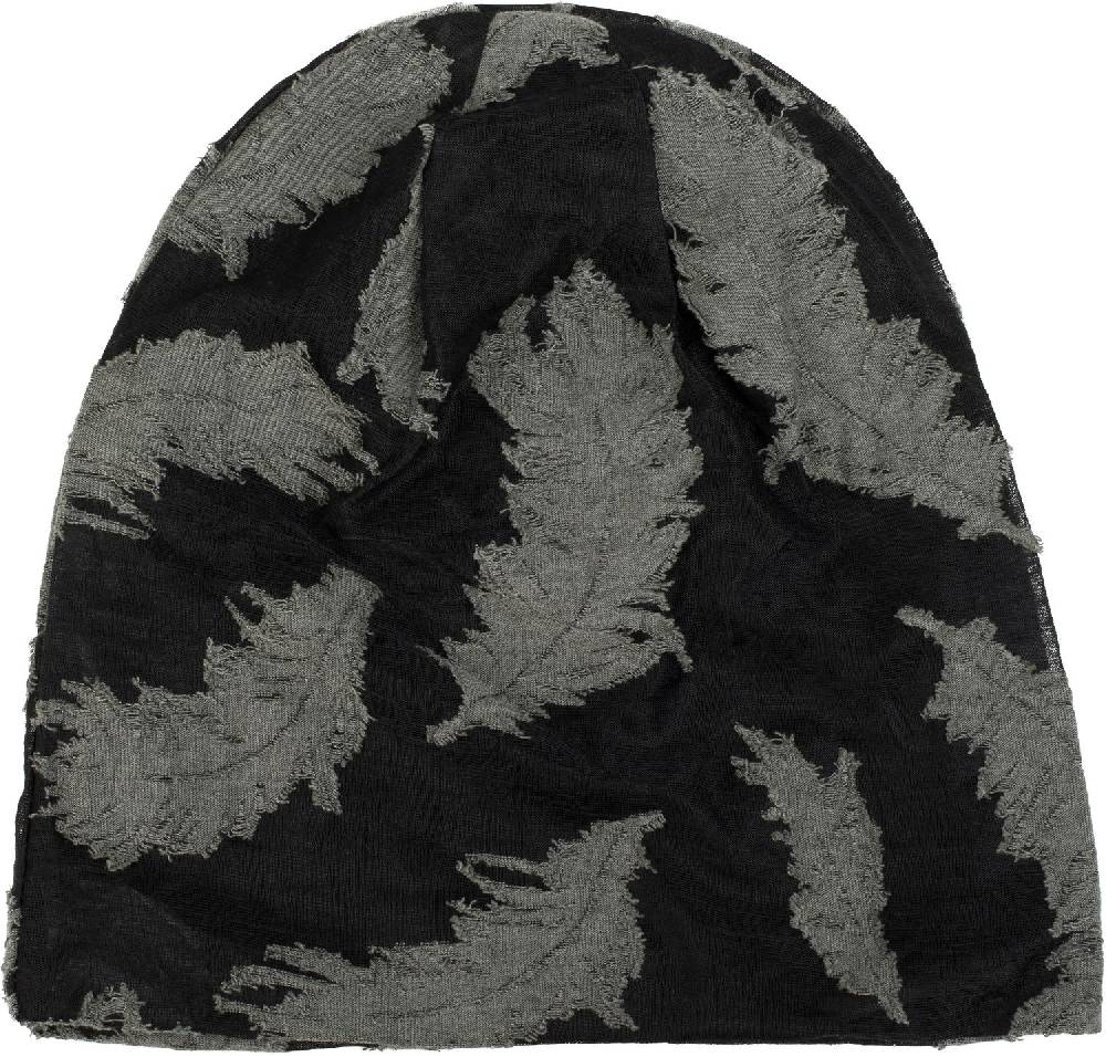Stylebreaker Loop und Beanie Set mit gewebtem Feder Muster Top Angebot