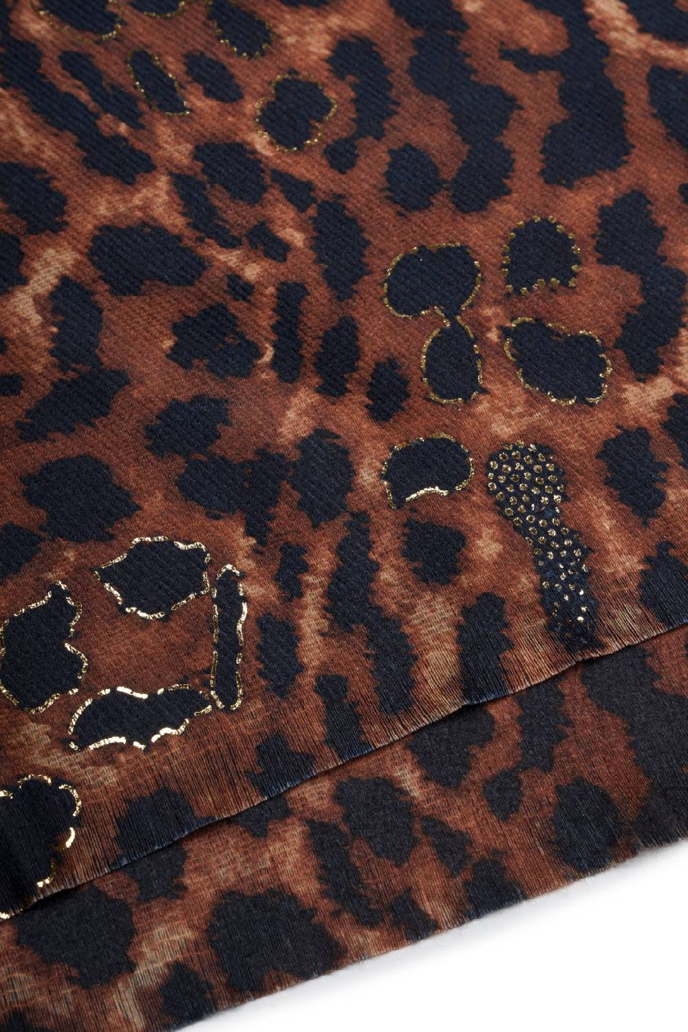 Stylebreaker Schal Leoparden Muster Metallic Details Online Outlet