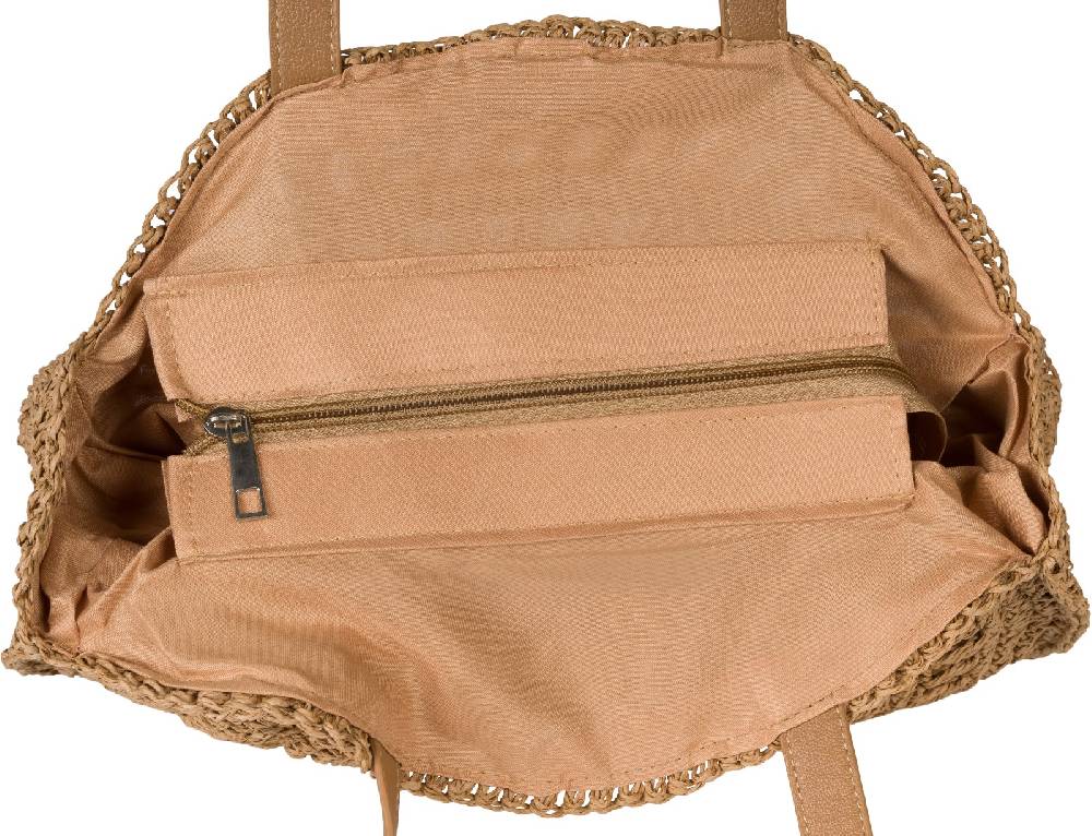 Stylebreaker Runde Schultertasche Papierstroh Neuheiten