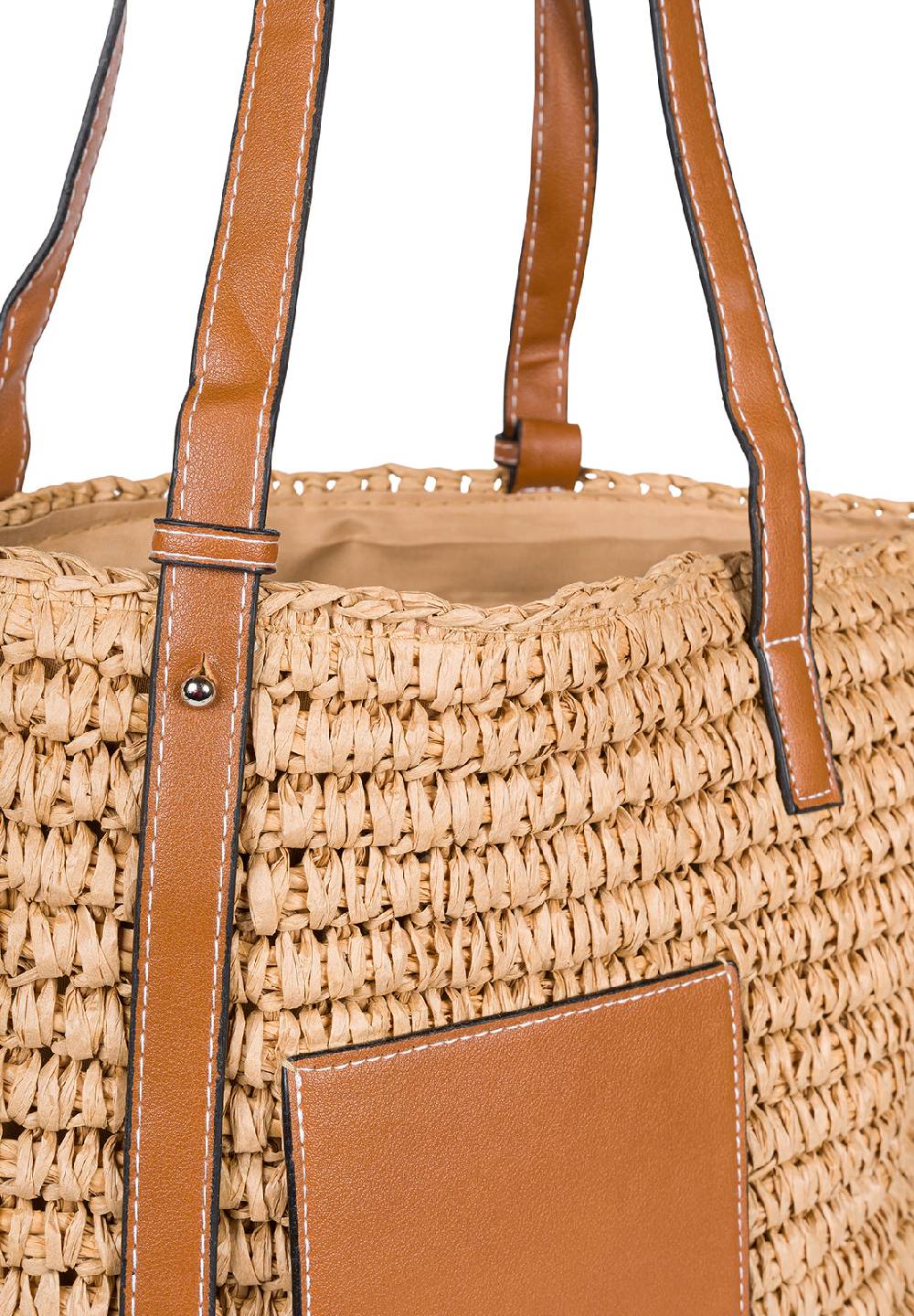 Stylebreaker Korbflecht Schultertasche - Basttasche VIP-Rabatte