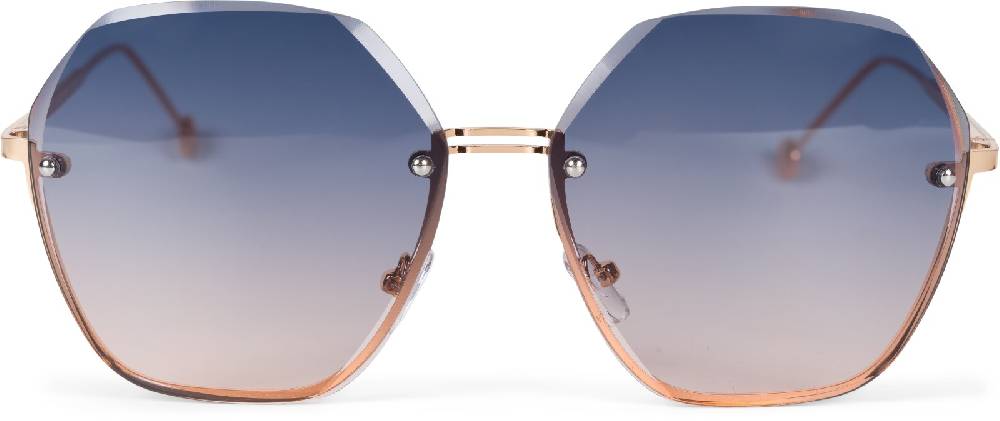 Stylebreaker Ovale Oversize Sonnenbrille Diamant Schliff Rahmenlos Tiefpreis