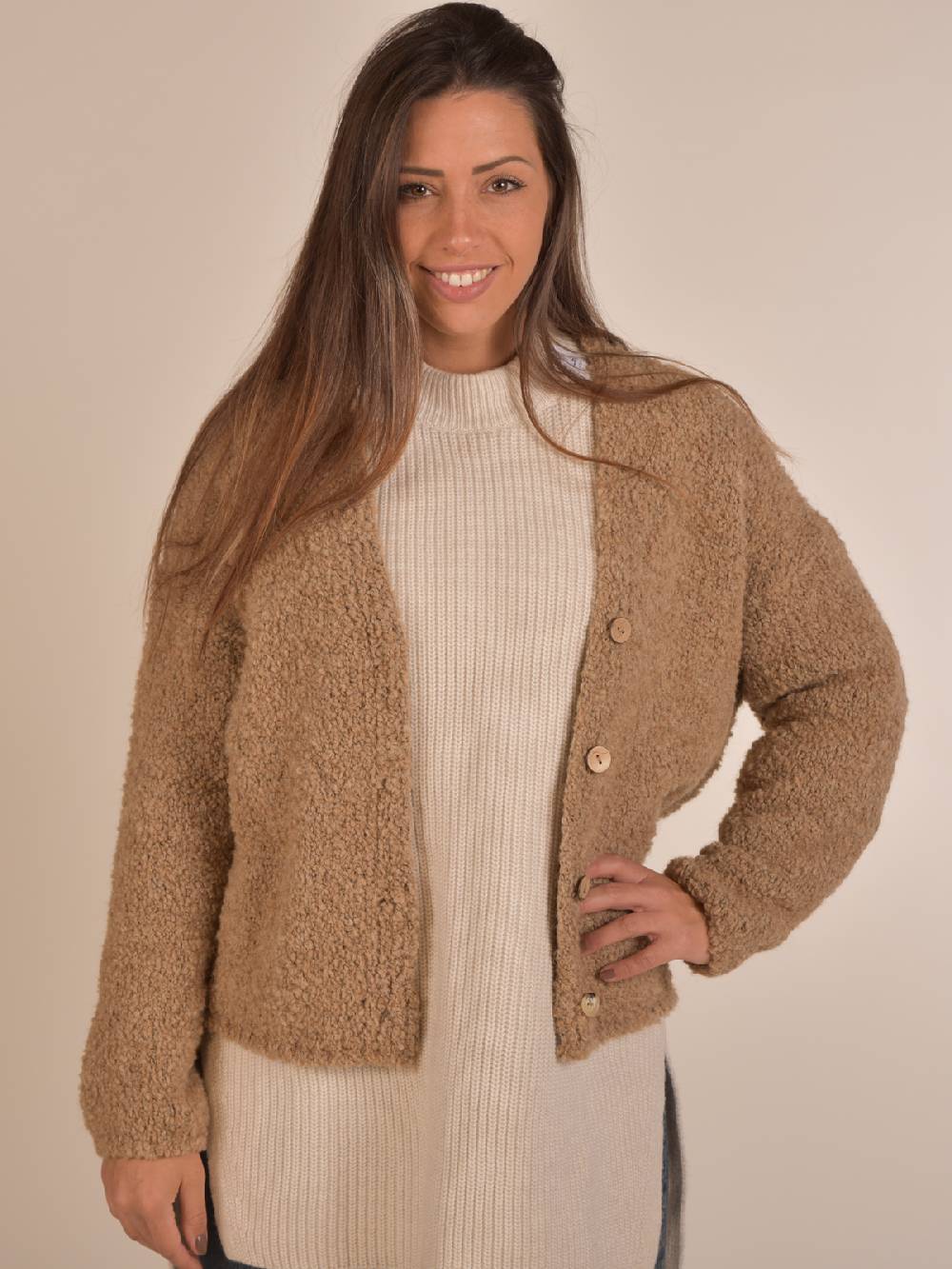 Stylebreaker Teddy Strick Cardigan Super Rabatt