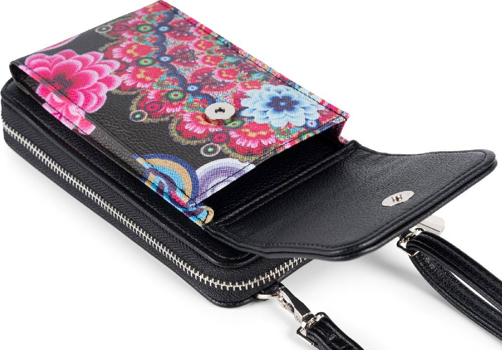 Stylebreaker Mini Bag Ethno Blumen Blüten - RFID Schutz Clearance-Verkauf
