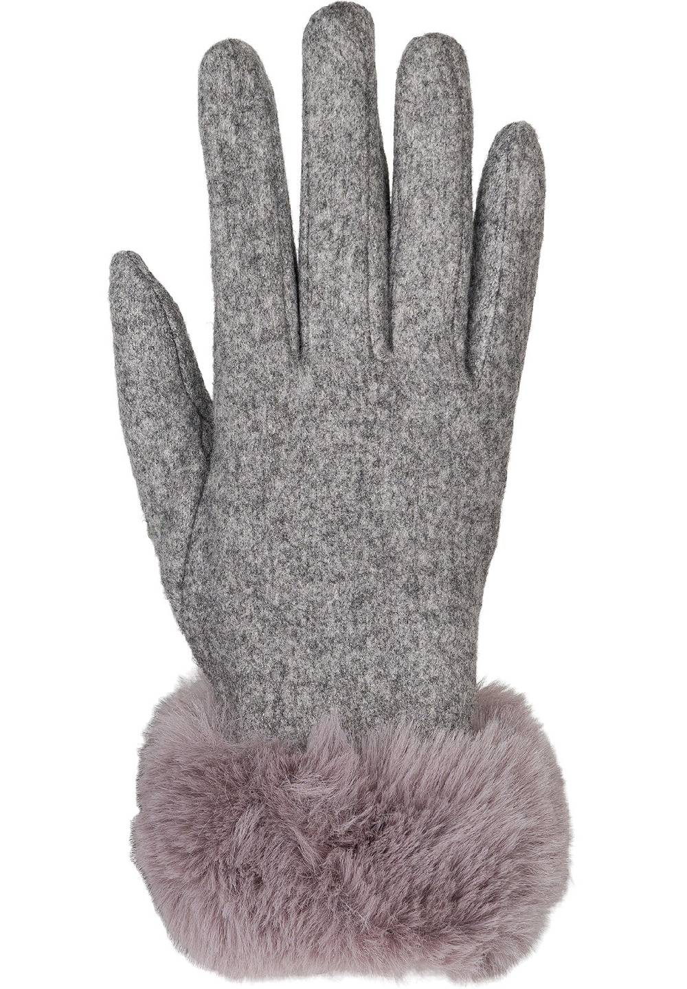 Stylebreaker Touchscreen Handschuhe mit Kunstfell 2025