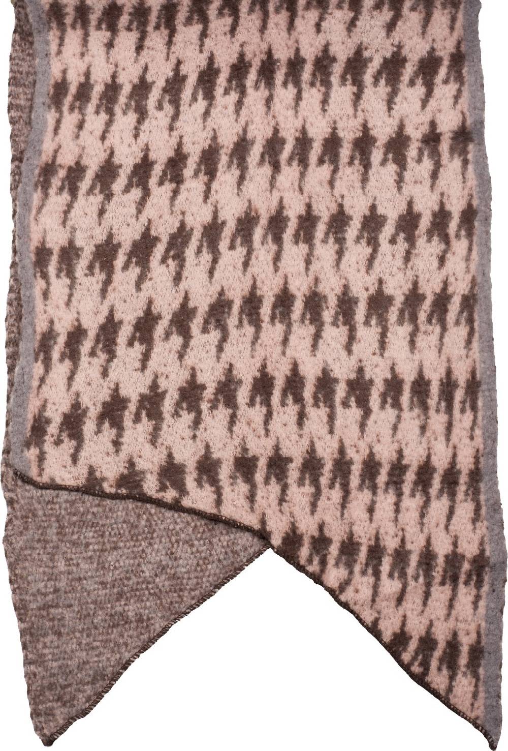Stylebreaker Asymmetrischer Web Schal mit Pepita Hahnentritt Muster Auslauf