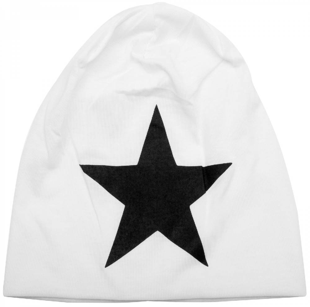 Stylebreaker Beanie mit Stern Print Fabrikverkauf