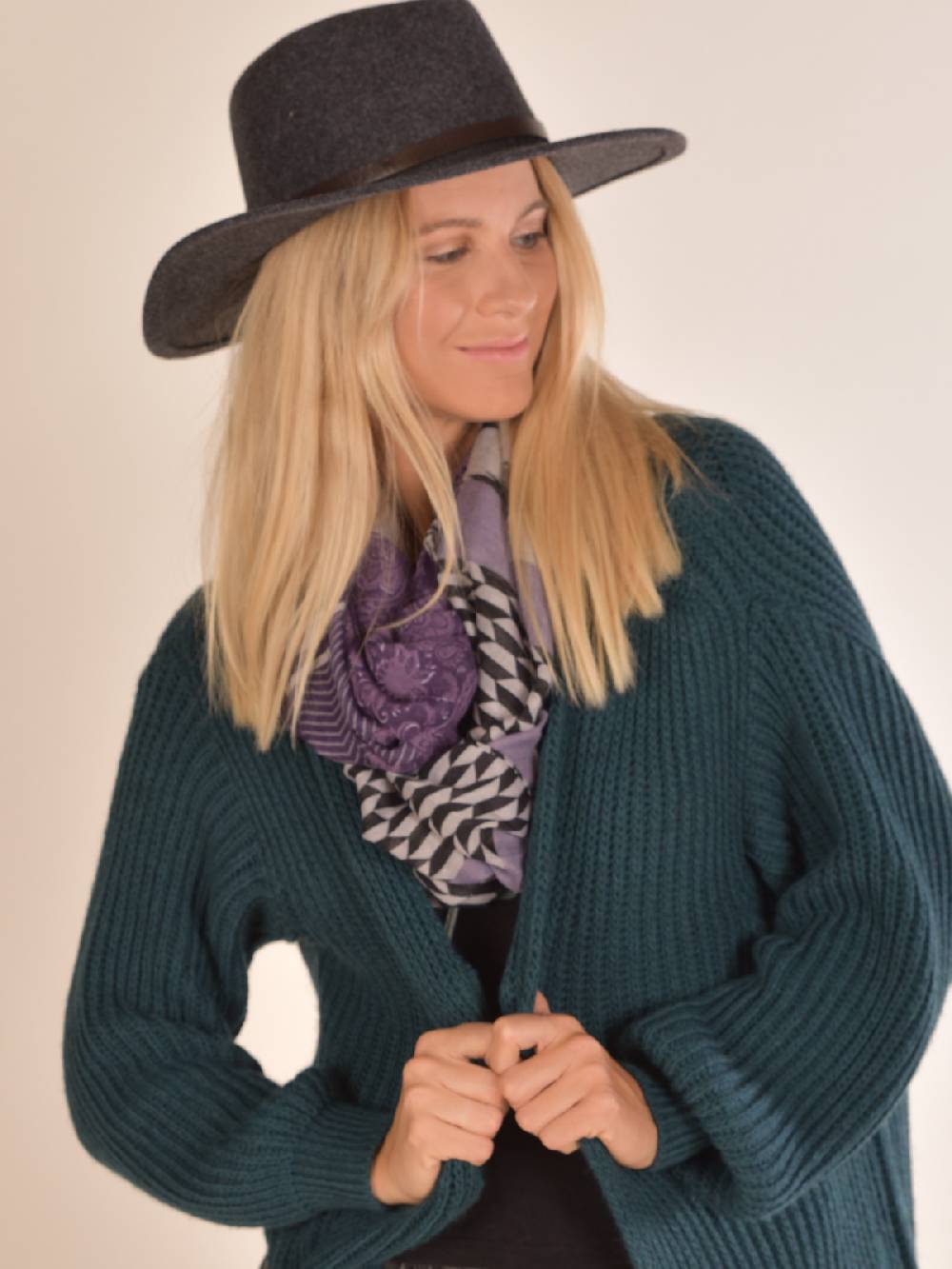 Stylebreaker Loop Schal Zick-Zack Paisley Muster Mix Black Friday