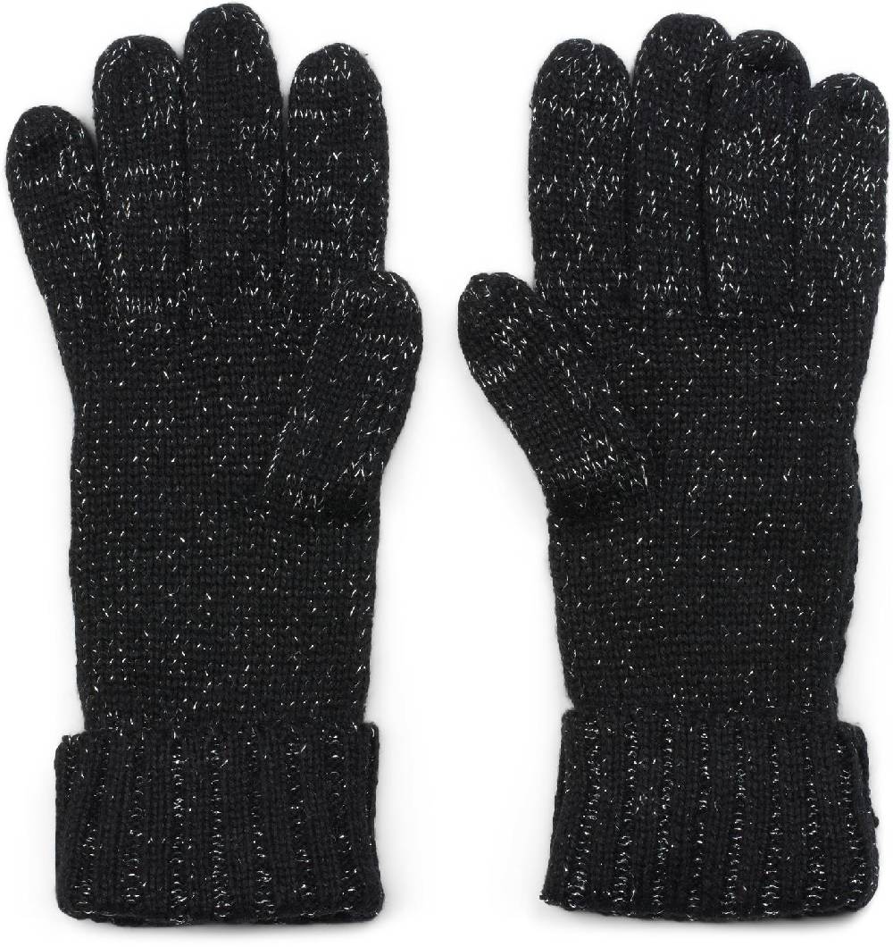 Stylebreaker Strick Handschuhe mit Zopfmuster und Metallic Faden Lagerräumung
