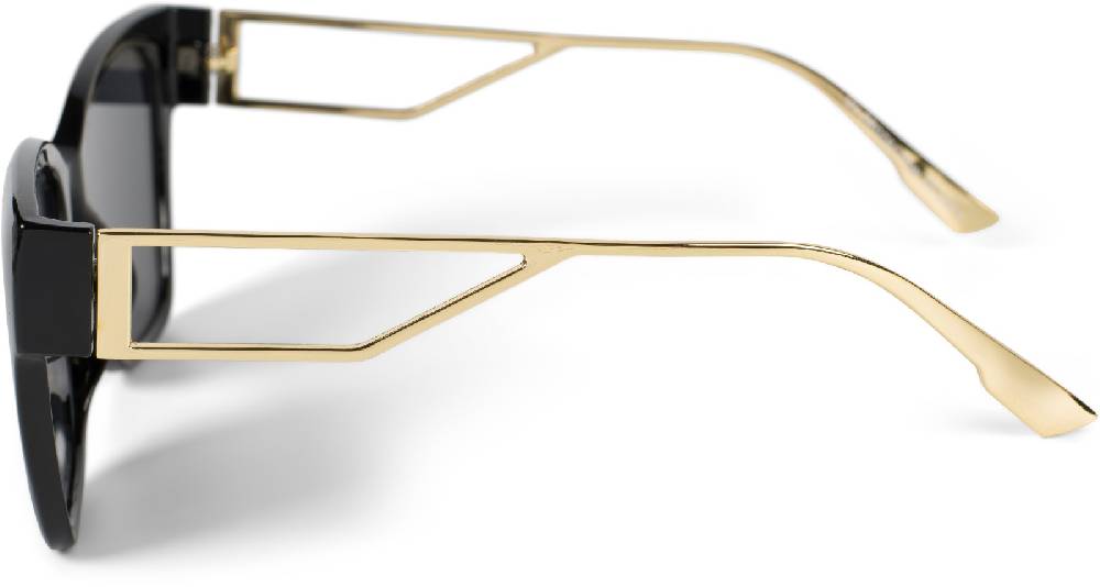 Stylebreaker Oversize Sonnenbrille mit breiten Metall Bügeln Wochenangebot