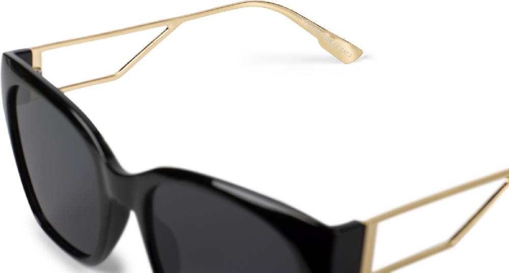 Stylebreaker Oversize Sonnenbrille mit breiten Metall Bügeln Wochenangebot