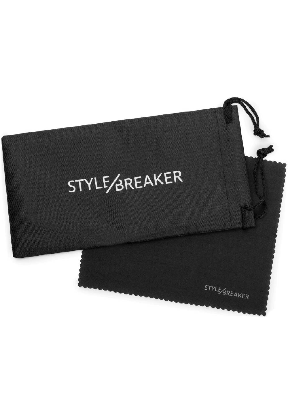 Stylebreaker Rahmenlose Rechteckige Sonnenbrille mit Diamant Schliff Letzter Tag