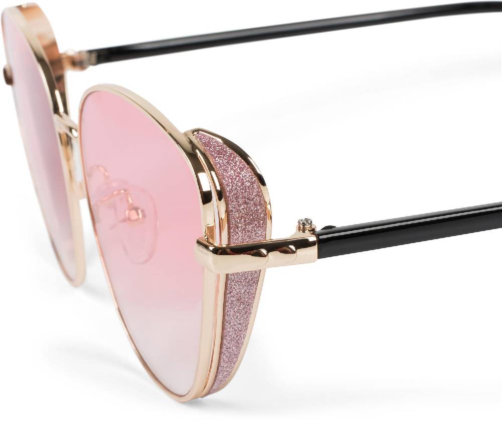 Stylebreaker Cateye Sonnenbrille mit Glitzer Side Shield Bis zu 60% Rabatt
