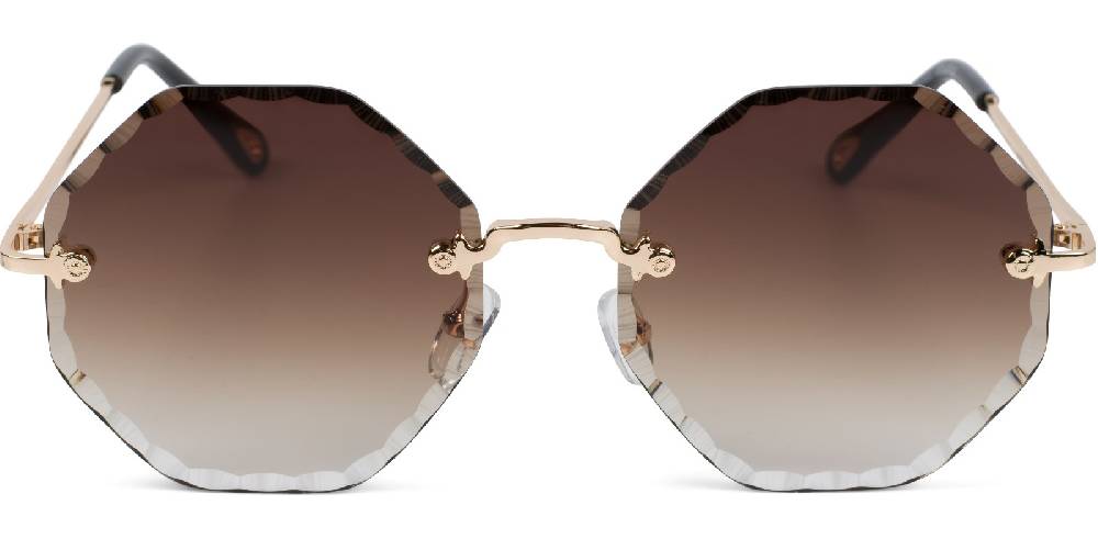 Stylebreaker Rahmenlose Runde Sonnenbrille mit Diamant Schliff Bis zu 65% Rabatt