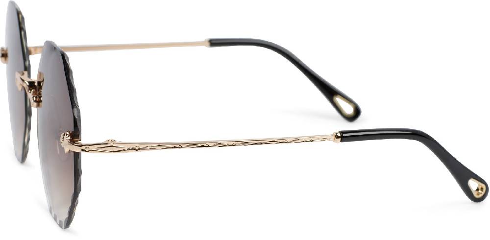 Stylebreaker Rahmenlose Runde Sonnenbrille mit Diamant Schliff Bis zu 65% Rabatt