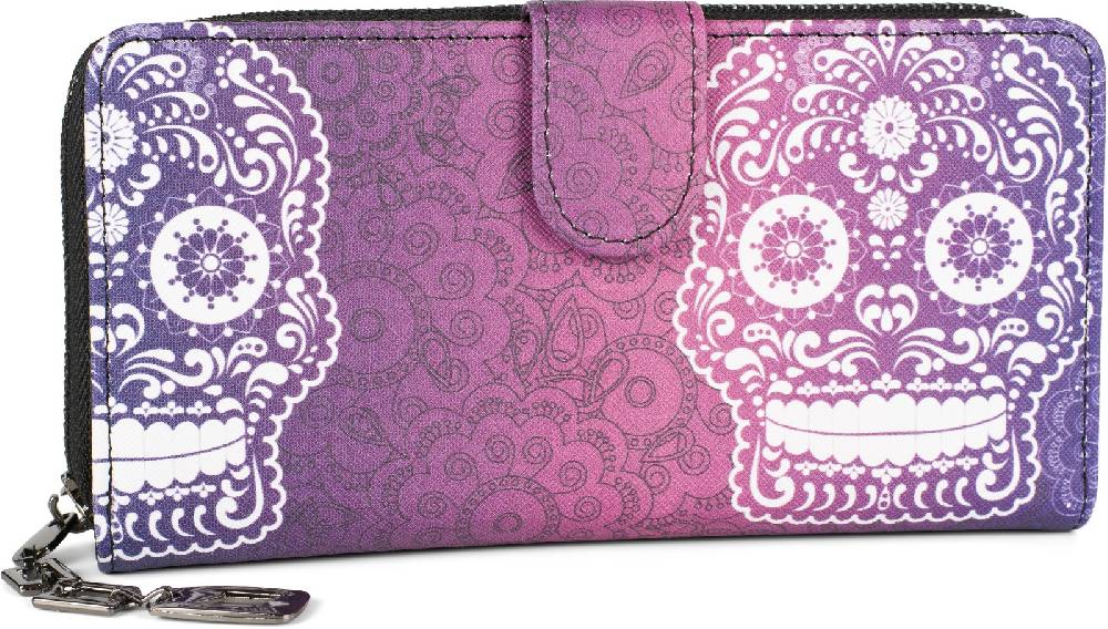 Stylebreaker Große Geldbörse Sugar Skull Totenkopf Black Friday Preise