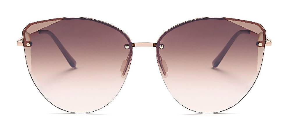 Stylebreaker Cateye Sonnenbrille Diamant Schliff Rahmenlos Angebote