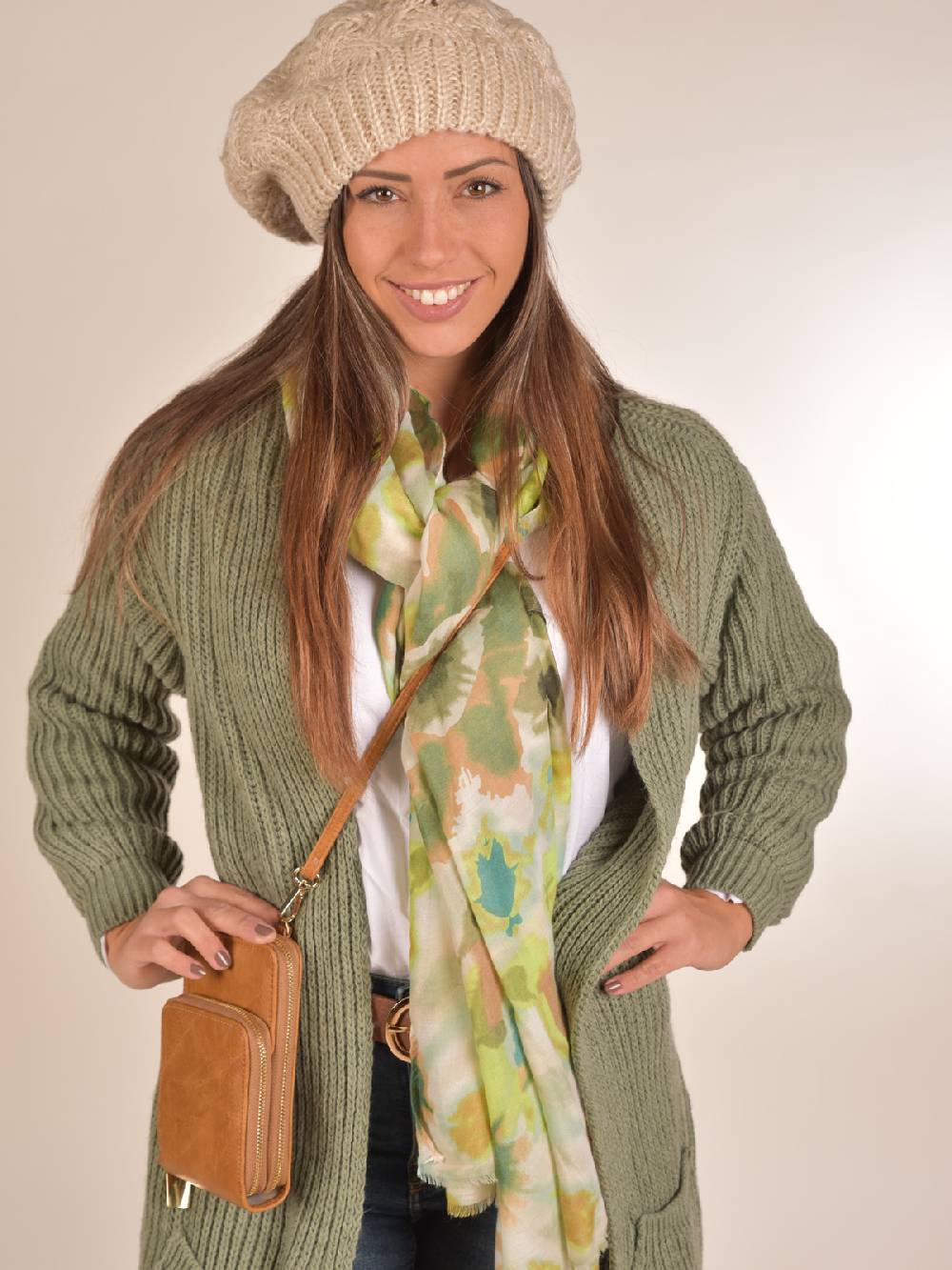 Stylebreaker Schal mit Batik Blumen Muster Hotsell