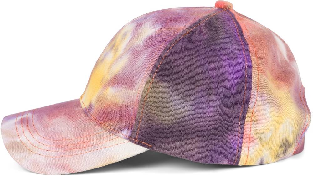 Stylebreaker Baseballcap mit Batik Muster im Angebot