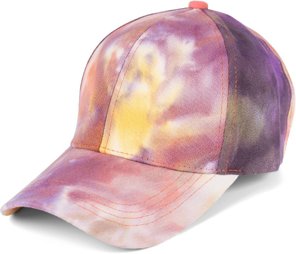 Stylebreaker Baseballcap mit Batik Muster im Angebot