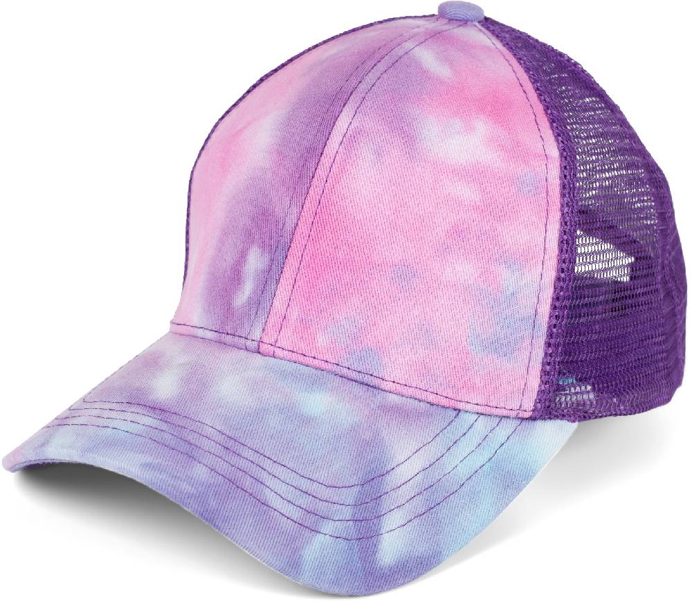 Stylebreaker Ponytail Baseball Cap Batik mit Mesh Einsatz Schlussverkauf