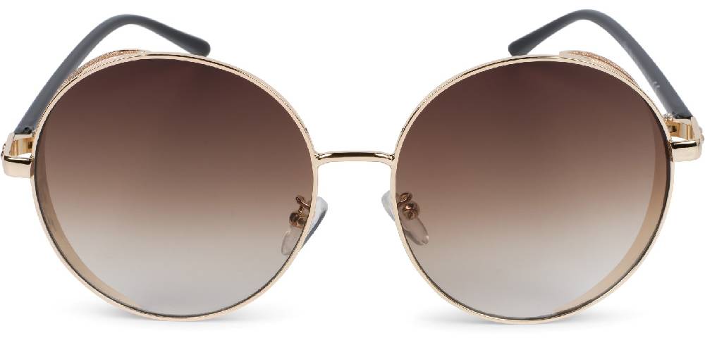 Stylebreaker Runde Sonnenbrille mit Glitzer Side Shield Fabrikverkauf