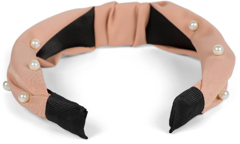 Stylebreaker Stoff Haarreif mit Perlen Kostenloser Versand