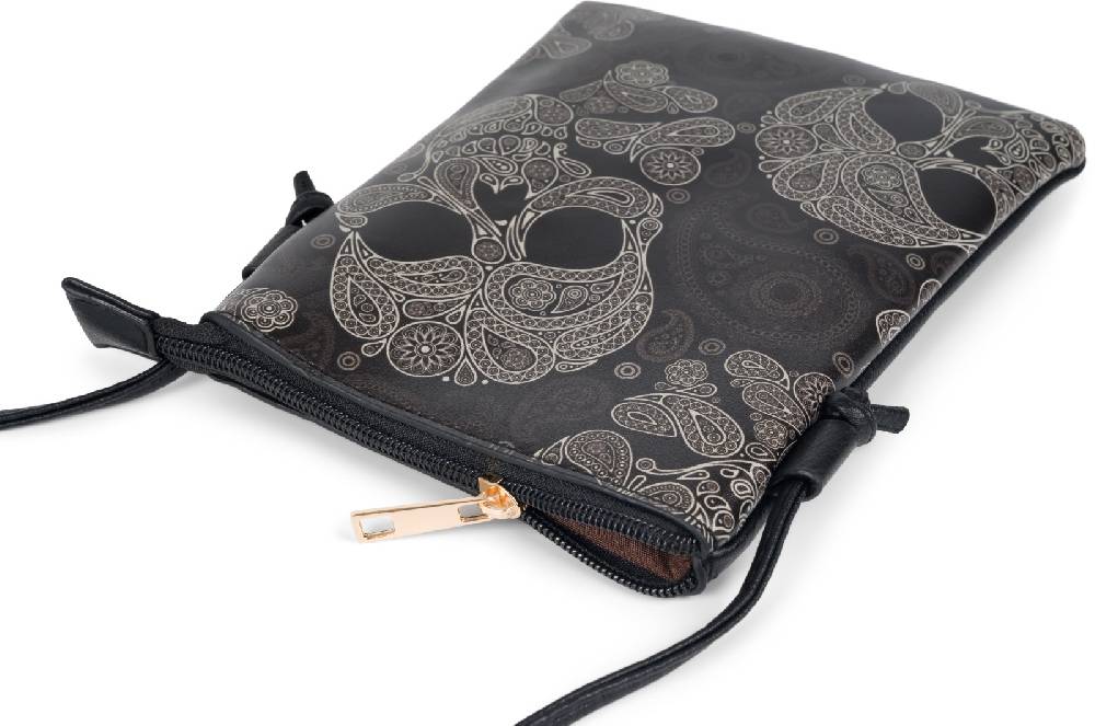 Stylebreaker Mini Umhängetasche Totenkopf Paisley Print Günstig kaufen