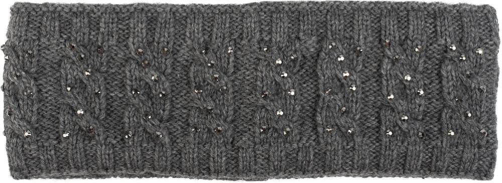 Stylebreaker Stirnband mit Zopfmuster & Strass Letzter Tag