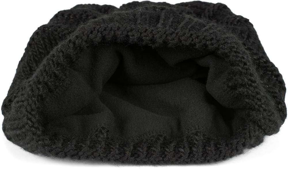 Stylebreaker Strickmütze mit Pailletten für Pferdeschwanz Fabrikladen