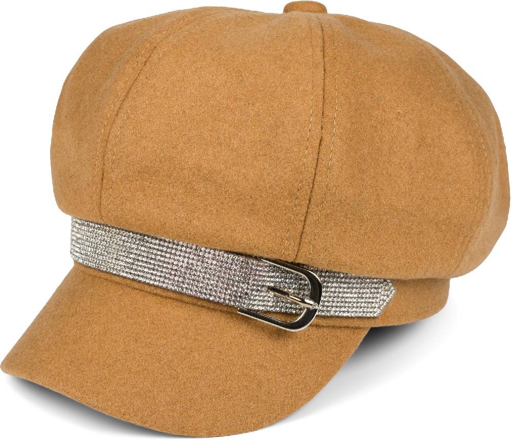 Stylebreaker Bakerboy Schiebermütze mit Strassbesatz Black Friday Preise
