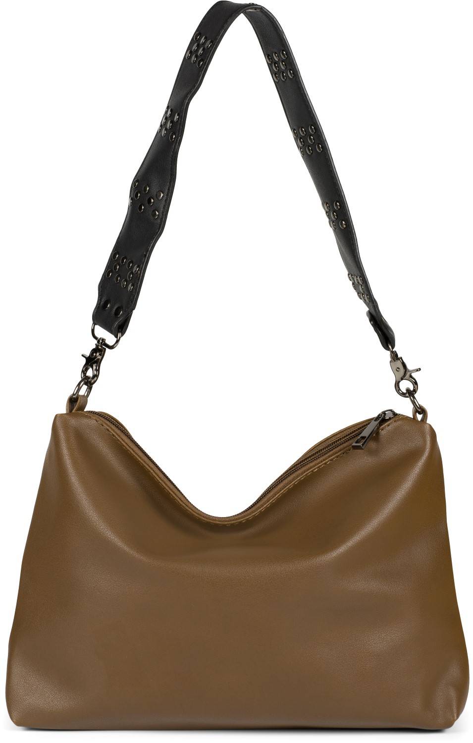 Stylebreaker 2 in 1 Schultertasche mit Nietengurt und Innentasche 50% Rabatt für begrenzte Zeit