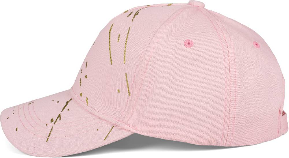 Stylebreaker Baseball Cap mit goldenen Farbspritzern Rabatte dieses Monats